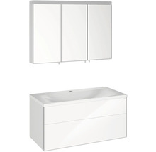 Waschtischunterschrank mit Waschbecken und Spiegelschrank für das Badezimmer