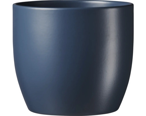 Cache-pot Soendgen Basel Spring céramique Ø 14 cm h 13 cm bleu nuit