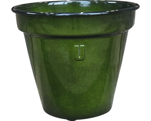 Pot pour plantes pot de fleurs en métal 245 x 245 x 215 mm vert