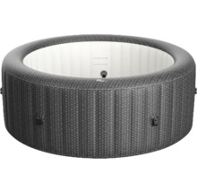 Bain à remous rond gonflable avec motif tressé