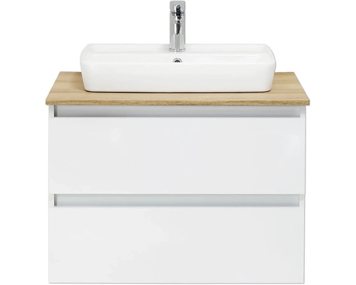 Meuble sous-lavabo avec lavabo et robinetterie