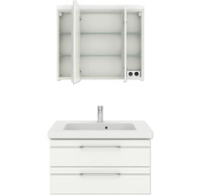 Waschtischunterschrank mit Waschbecken und Spiegelschrank für das Badezimmer