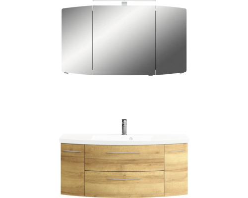 Combinaison de lavabo avec armoire de toilette pour salle de bains