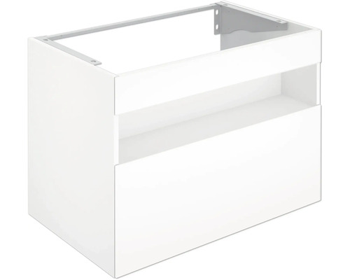 Waschtischunterschrank KEUCO Stageline mit LED-Beleuchtung BxHxT 80 x 62,5 cm x 49 cm Frontfarbe weiß glanz 32862300100