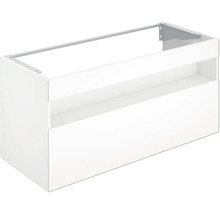 Weißer Waschtischunterschrank mit Schublade und Metallbefestigung