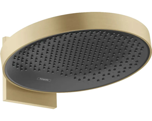 Pomme haute hansgrohe Rainfinity 360 1jet rond Ø 360 mm avec bras de brushed bronze 26230140