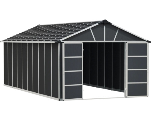 Geräumiger Geräteschuppen mit Schiebetür