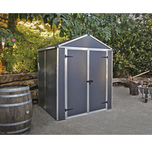 Armoire de jardin avec double porte dans un jardin