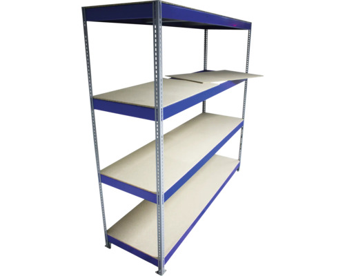Étagère avec quatre niveaux et cadre métallique