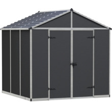 Abri de jardin avec double porte et toit à deux pentes