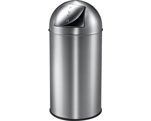 Edelstahl-Abfalleimer mit Druckknopföffnung