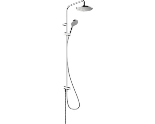 Colonne de douche avec inverseur hansgrohe VERNIS BLEND Showerpipe 200 1jet EcoSmart Reno chrome 26099000