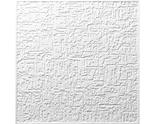 Deckenplatte EPS Bordeaux 50 x 50 x 0,6 cm 2 m² im Pack Quadratische Deckenplatte mit Dekorputzoberfläche