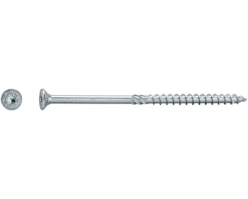 Vis de construction JD Plus à tête fraisée avec empreinte étoile 8x140 mm galvanisé 50 pièces Vis de construction JD Plus à tête fraisée avec empreinte étoile 8x140 mm galvanisé 50 pièces