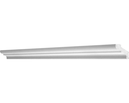 Baguette murale XPS Romina autocollante 2 pces 1,5 m, 32 x 35 mm Baguette profilée pour l''intérieur