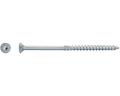 Vis de construction JD Plus à tête fraisée avec empreinte étoile 8x160 mm galvanisé 50 pièces Vis de construction JD Plus à tête fraisée avec empreinte étoile 8x160 mm galvanisé 50 pièces