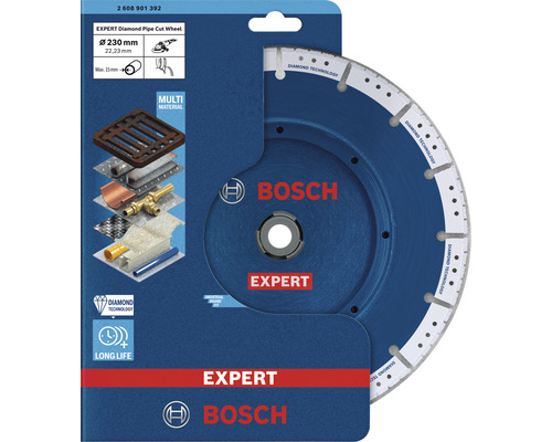 Bosch Expert Diamanttrennscheibe für Rohre, Durchmesser 230 Millimeter