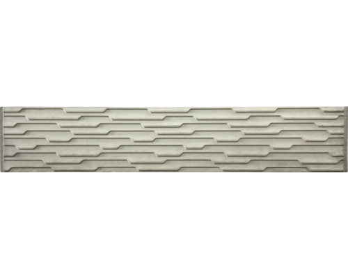 Plaque de clôture en béton Standard Murano 200 x 38,5 x 3,5 cm gris