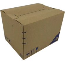 Carton de transport brun fermé