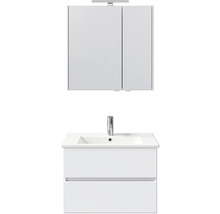 Meuble-lavabo avec meuble bas et armoire de toilette pour la salle de bain