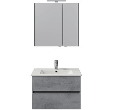 Waschtisch mit Unterschrank und Spiegelschrank für das Badezimmer