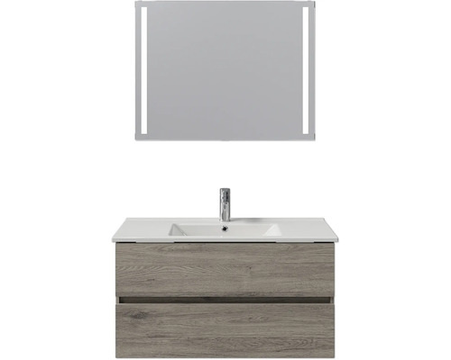 Waschtischkombination mit Spiegel für das Badezimmer