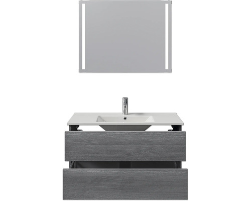 Ensemble de meuble-lavabo avec miroir pour la salle de bains