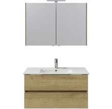 Waschtisch mit Unterschrank und Spiegelschrank für Badezimmer