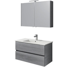 Waschtisch mit Unterschrank und Spiegelschrank für das Badezimmer