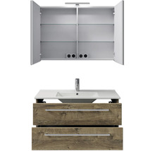 Waschtischunterschrank mit Waschbecken und Spiegelschrank
