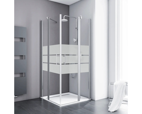 Porte de douche battante GoodHome Beloya transparente 80 cm