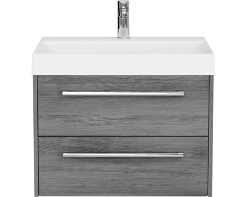 Meuble sous-lavabo avec deux tiroirs et robinet