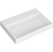 Waschbecken aus Keramik mit Hahnloch