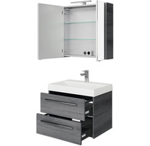 Waschtischunterschrank mit Waschbecken und Spiegelschrank für das Badezimmer