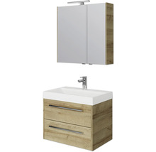Waschtisch mit Unterschrank und Spiegelschrank für das Badezimmer