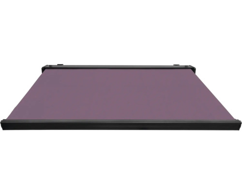Store latéral violet avec cadre noir pour l''extérieur