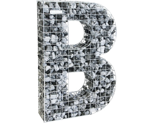 Gabions en forme de lettre B bellissa 66,5 x 21 x 100 cm