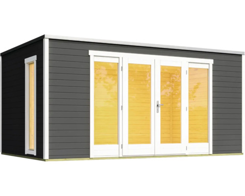 Abri de jardin avec fenêtre et porte double