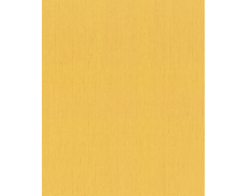 Papier peint intissé 746082 Indian Style uni jaune ocre Structure en bois pour l''aménagement intérieur