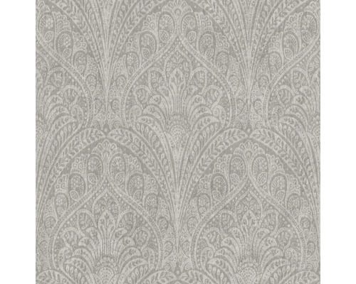 Papier peint intissé 746334 Indian Style Paisley gris Papier peint à motif floral