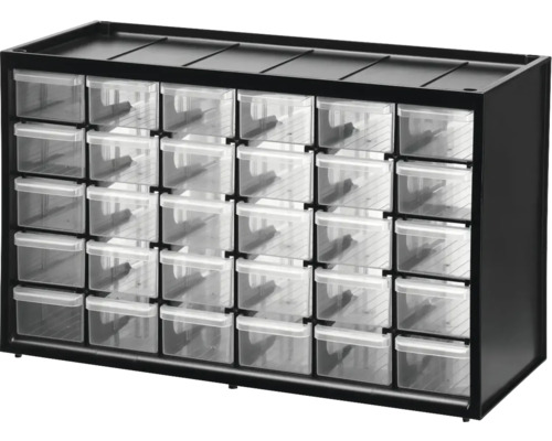 Schubladenschrank mit transparenten Schubladen zur Aufbewahrung