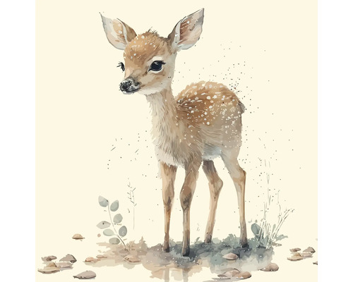 Tableau sur toile little Deer 30x30 cm
