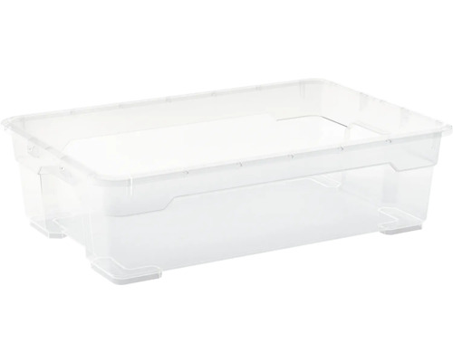 1 bac de rangement plastique vert l.34.2 x P.44.4 x H.24.2 cm, 32 l