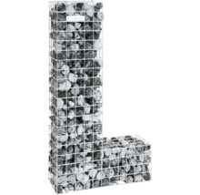 Gabion en forme de L rempli de pierres