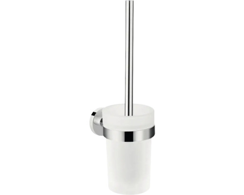 Ensemble brosse WC hansgrohe Logis Universal chrome brillant 41722000