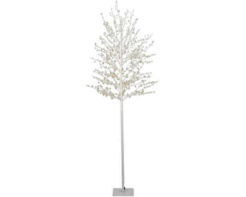 Arbre Micro LED extérieur, 180 cm blanc