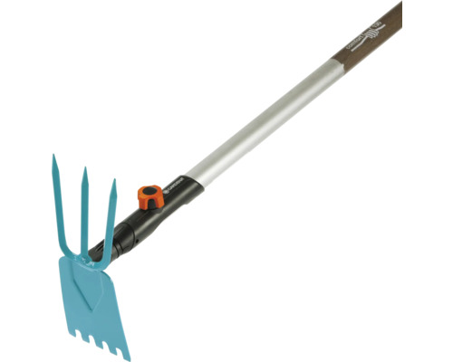 Gardena Balai à feuilles et cultivateur avec manche