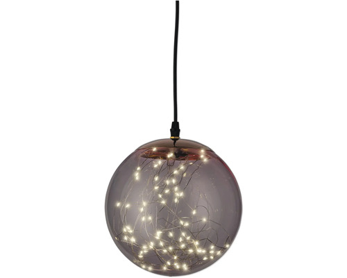 Boule micro LED extérieur 20 cm blush pink Boule micro LED extérieur 20 cm blush pink