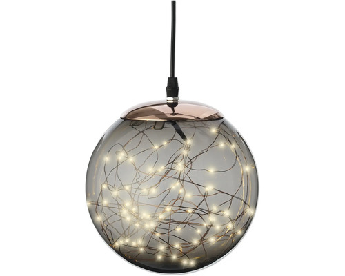 Boule micro LED, 30 cm smokey