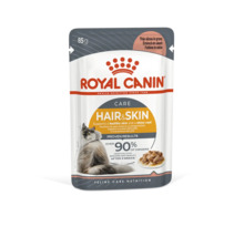 Katzenfutter nass ROYAL CANIN Canin Hair & Skin in gravy , zur Unterstützung einer gesunden Haut und glänzendem Fell, in Soße, 85 g-thumb-0